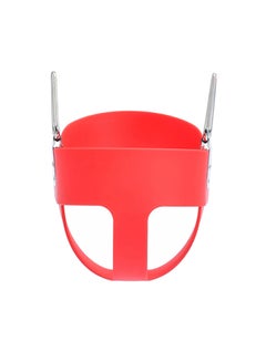 Rainbowtoy Plastic Heavy-Duty High Back Full Bucket Toddler Swing Seat With Coated Chains 36x27x29cm  - Image 3