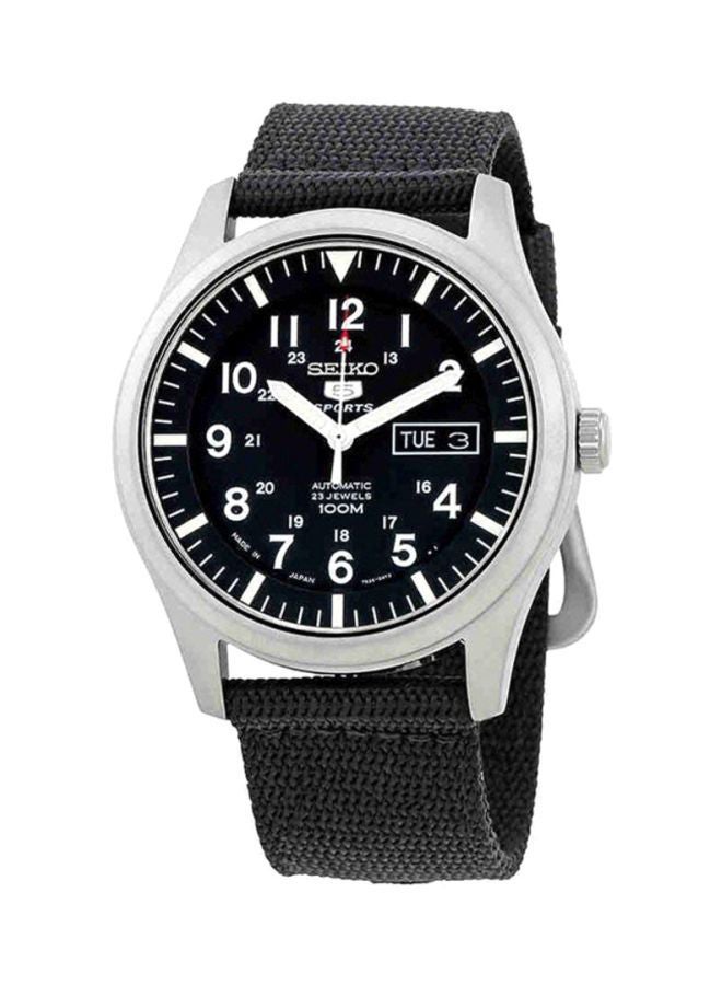 Seiko - Men's Black Dial Sports Military Japan Made Automatic Wrist Watch SNZG15J1 - 42 mm - Image 1
