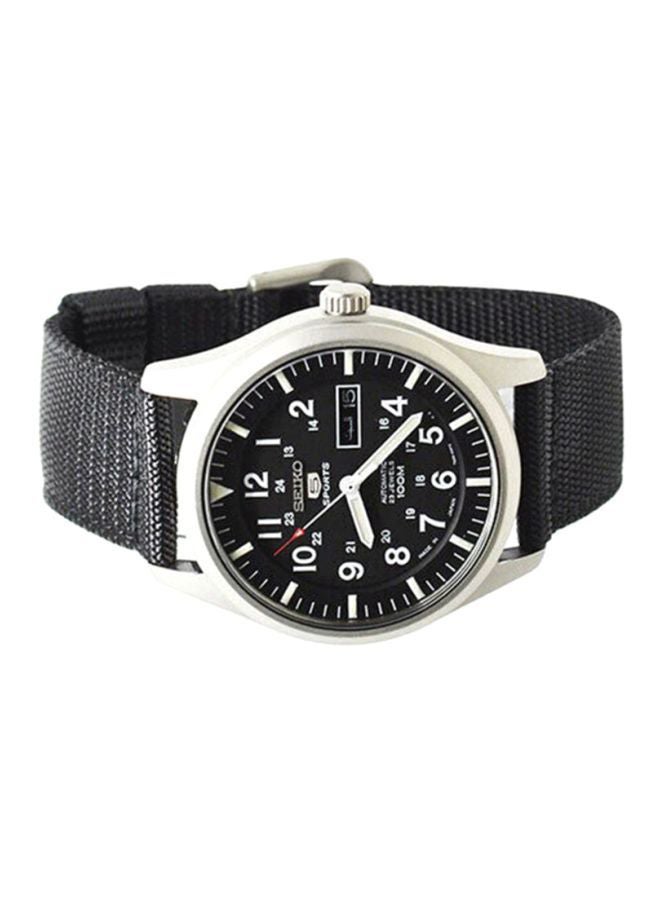 Seiko - Men's Black Dial Sports Military Japan Made Automatic Wrist Watch SNZG15J1 - 42 mm - Image 1