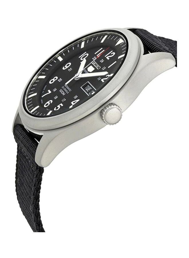 Seiko - Men's Black Dial Sports Military Japan Made Automatic Wrist Watch SNZG15J1 - 42 mm - Image 1