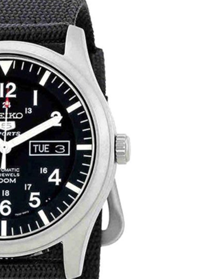 Seiko - Men's Black Dial Sports Military Japan Made Automatic Wrist Watch SNZG15J1 - 42 mm - Image 1