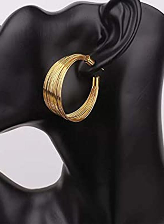 Generic - Fringe Metal Necklace, Bracelet, Ring And Earrings Jewellery Set - Image 1