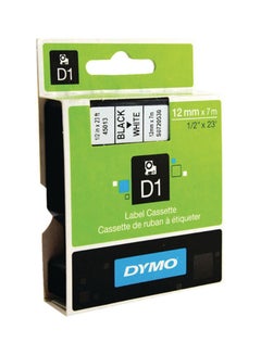 Labelling Tape 12 mm x 7 m White/Black