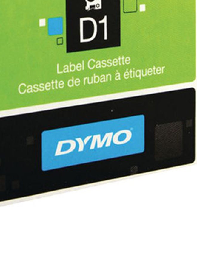 Dymo - Labelling Tape 12 mm x 7 m White/Black - Image 1