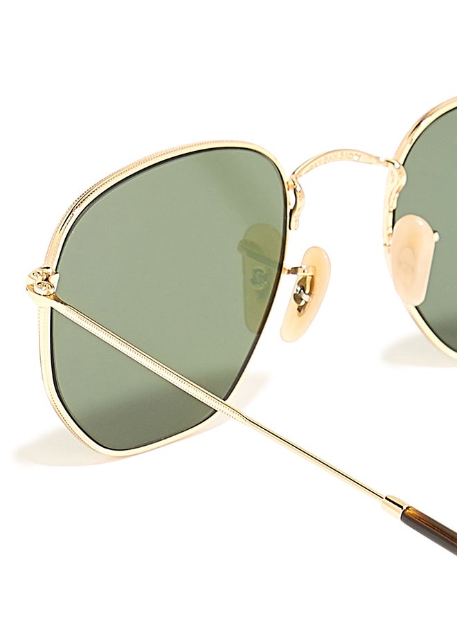 Ray-Ban - Full Rim Hexagon Sunglasses - RB3548N 001 51 - Lens Size: 51 mm - Gold - Image 1
