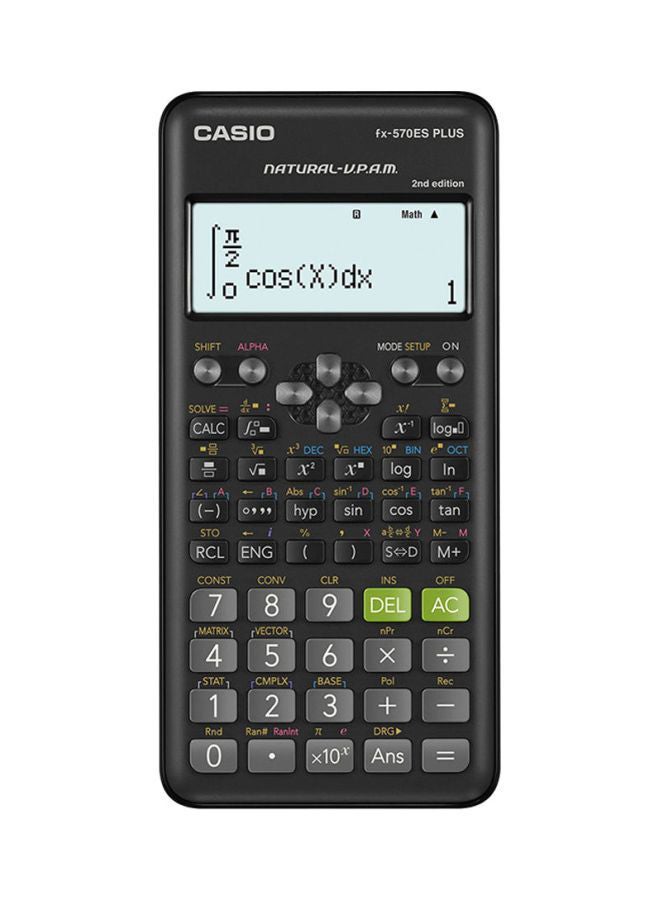 CASIO - Fx-570Es Plus 2nd Edition Calculator Black - Image 1