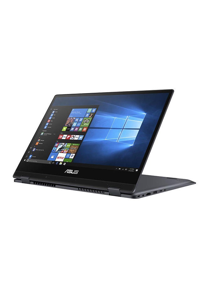ASUS - VivoBook TP412FA-EC404T Convertible 2-In-1 Laptop With 14-Inch FHD Display, Core i3-10110U Processor/4GB RAM/256GB SSD/Intel Integrated Graphics/Windows 10/Stylus Pen/International Version English/Arabic Star Grey - Image 1