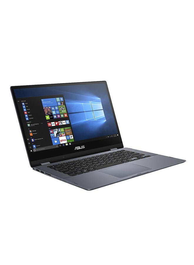 ASUS - VivoBook TP412FA-EC404T Convertible 2-In-1 Laptop With 14-Inch FHD Display, Core i3-10110U Processor/4GB RAM/256GB SSD/Intel Integrated Graphics/Windows 10/Stylus Pen/International Version English/Arabic Star Grey - Image 1