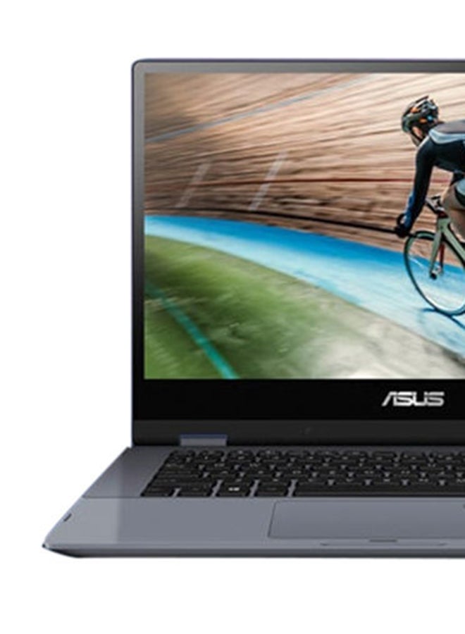 ASUS - VivoBook TP412FA-EC404T Convertible 2-In-1 Laptop With 14-Inch FHD Display, Core i3-10110U Processor/4GB RAM/256GB SSD/Intel Integrated Graphics/Windows 10/Stylus Pen/International Version English/Arabic Star Grey - Image 1