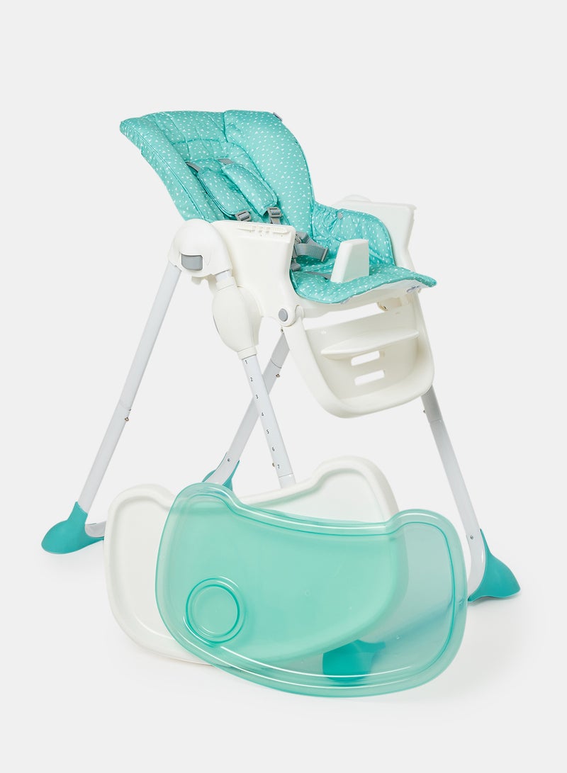 Ultra Compact Baby Feeding High Chair Lightweight And Foldable With Multiple Recline Modes Suitable For Babies For 6 Months To 3 Years Green - v1663934910/N49963598A_5