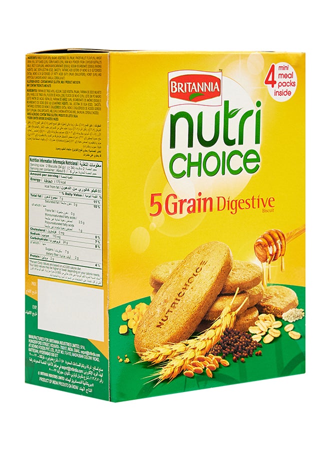 Britannia - Nutri Choice 5 Grain Biscuits 4 Pieces 200grams - Image 1