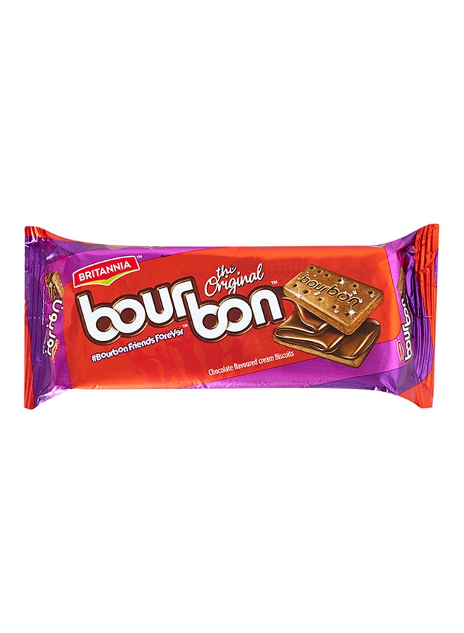 Britannia Bourbon Chocolate Flavoured Cream Biscuits 100grams  - Image 1