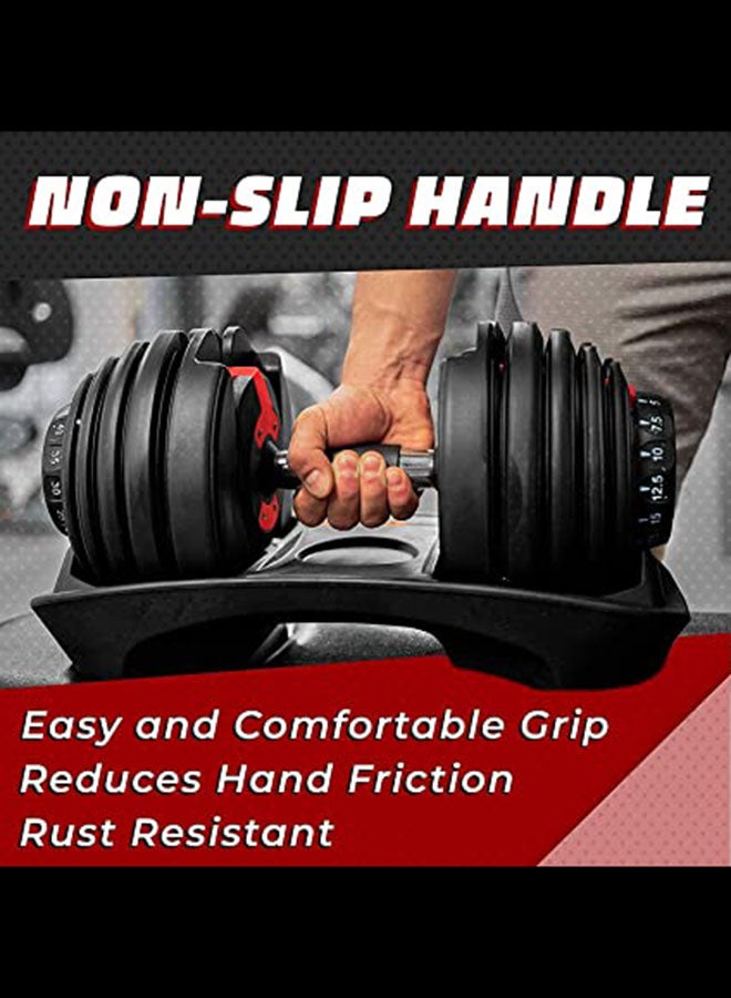 Adjustable Dumbbell Set With Rack 24 Kg 24kg