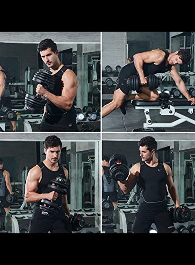 Adjustable Dumbbell Set With Rack 24 Kg 24kg