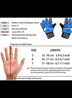 Generic Kid's Goalkeeper Gloves Finger Protection Latex Soccer Goalie Gloves Teenagers Breathable Sports Gloves 15cm 15cm  - Image 4