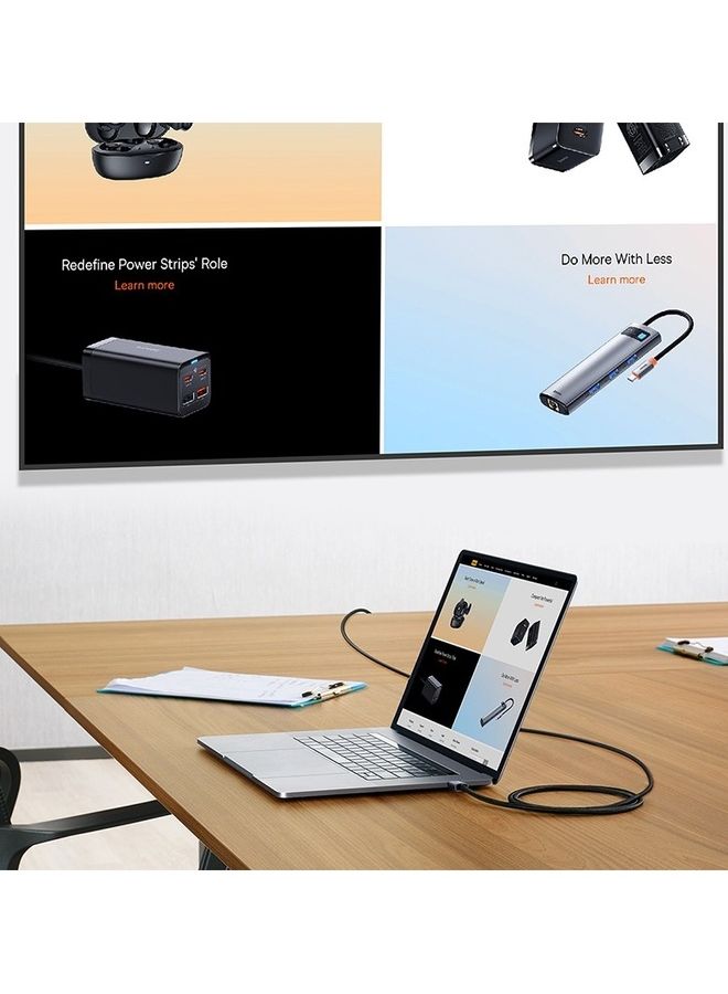 USB C to HDMI Cable 4K, Type C to HDMI Cable Thunderbolt 3 Compatible with MacBook Pro 2019/2018, iPad Pro 2020, MacBook Pro/Air, Samsung S20 S10 S9 Note 10, Huawei P30 P20 Dell XPS Black