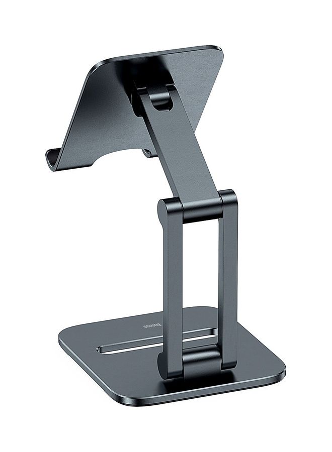 Phone Stand Adjustable & Foldable, Premium Metal Phone Holder for Desk, Height Adjustable Mobile Stand Foldable iPhone Holder Compatible with Most Phones, iPhone 14 Pro/Pro Max, Samsung Galaxy, Xiaomi, Huawei up to 7" Grey