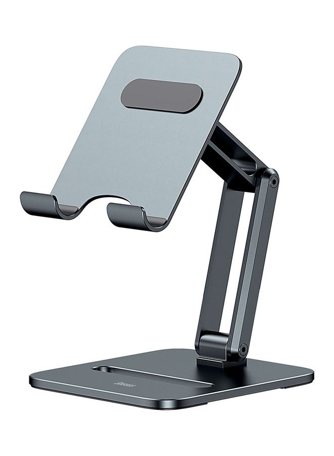 Baseus Tablet Stand Adjustable & Foldable, Premium Metal Tablet Holder for Desk, Compatible with iPad Pro/Air/Mini, Galaxy Tab, Surface Pro, Kindle Fire iPhone 14 Pro/Pro Max, Samsung Galaxy, Xiaomi, Huawei up to 13" Grey  - Image 1