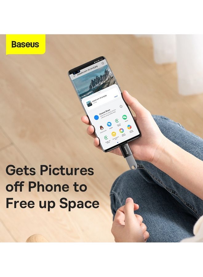 Baseus USB C to USB 3.1 Adapter Type C Male to USB Female OTG Data Cable Compatible with Samsung Galaxy S21 Ultra S20 S10e Note 20, iPad Pro 2020 2021, Mate 40 P40 Pro, Huawei P40/40, Xiaomi 11/11Pro Black - Image 4