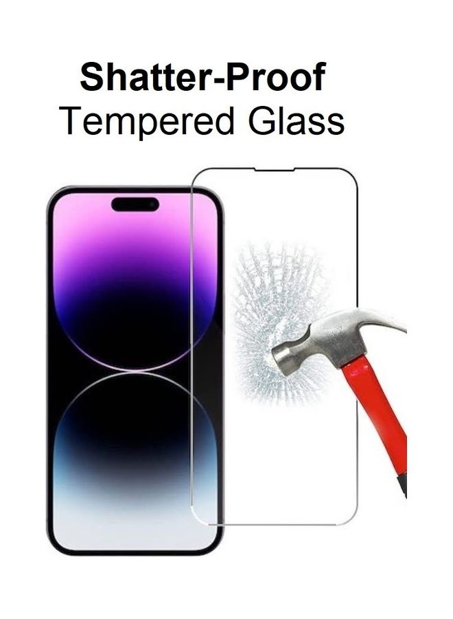 MARGOUN 2Pack for iPhone 14 Pro Clear Case and Screen Protector Edge to Edge 360 Degree Front and Back Protection Shockproof Soft TPU with Anti-Scratch Tempered Glass 6.1 inch Clear - Image 3