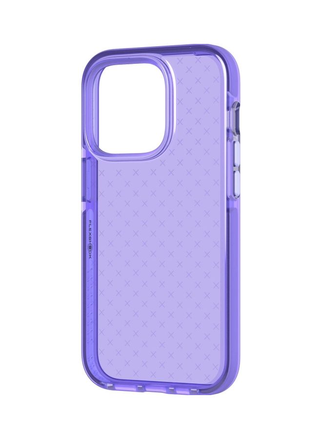 tech21 Evo Check iPhone 14 Pro Case Cover with 16 Feet Drop Protection - Wondrous Purple  - Image 5