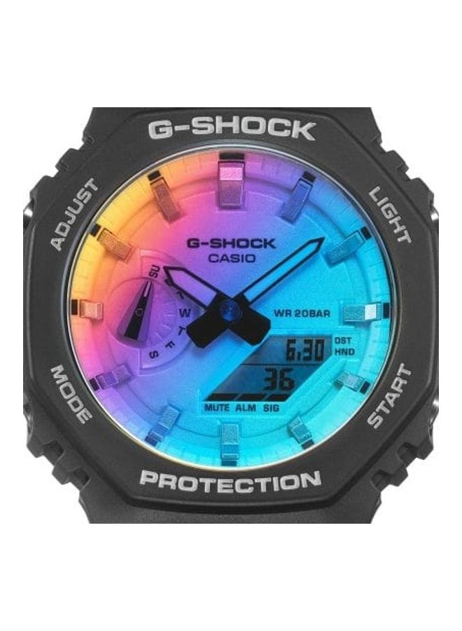 G-SHOCK Men's Analog- Digital Blue Dial Watch GA-2100SR-1ADR - Image 3