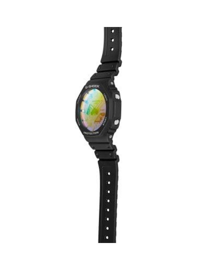 G-SHOCK Men's Analog- Digital Blue Dial Watch GA-2100SR-1ADR - Image 4