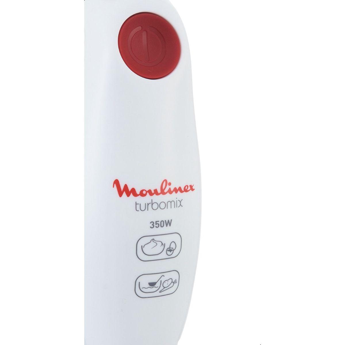 Moulinex Turbomix Plus Hand Blender 350.0 W DD1001EG 98 White Red KSA Riyadh Jeddah