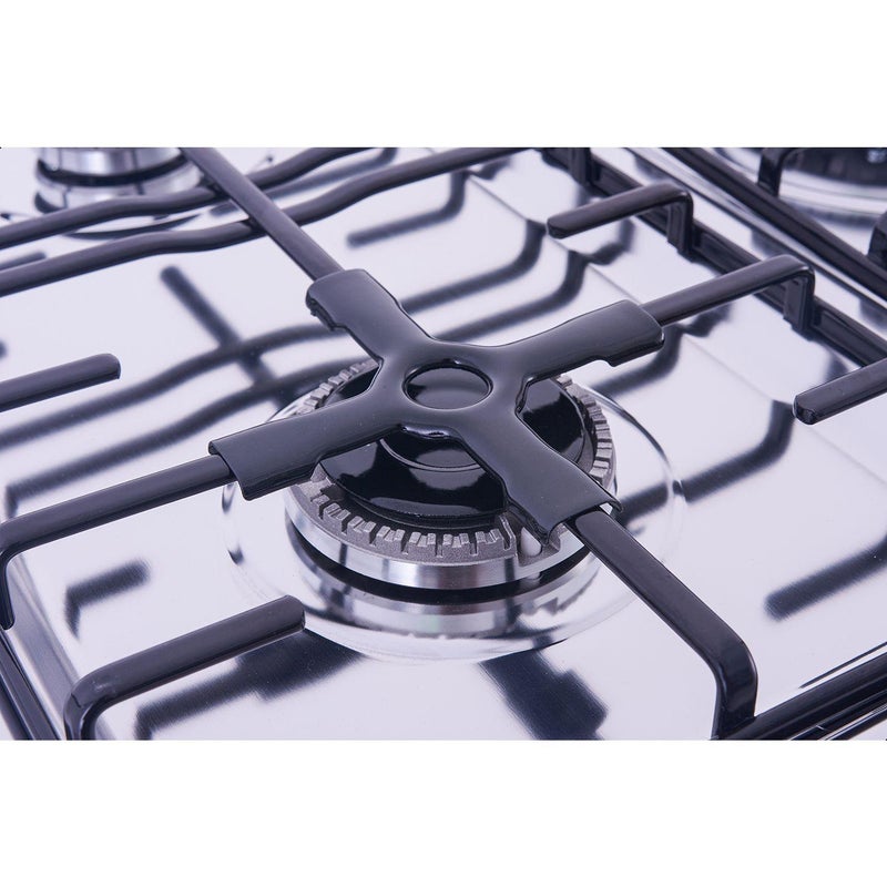 Fresh Digital Gas Cooker 5 Burners Full Stainless Plaza Safety Control 90 X 60 Cm With Fan And Cast Iron Full Safety And Gas Shut Off Timer Safety 500007497 Silver - Image 5