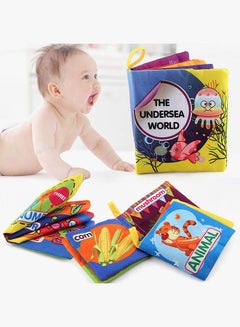 6-Piece Washable And Durable Fabric Soft Cloth Book Early Education Development Toy - Assorted - v1664110817/N20501700A_3