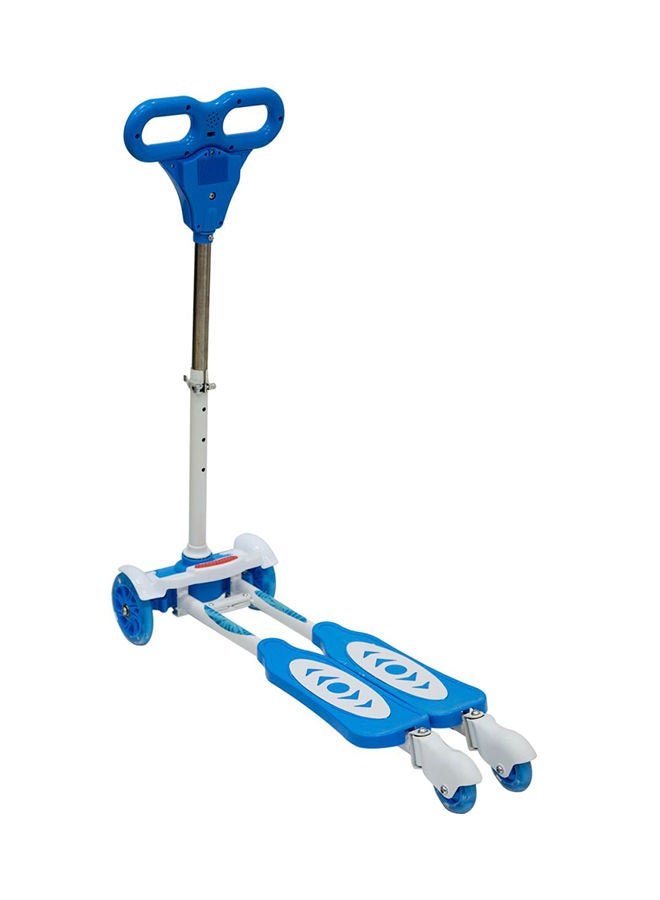4-Wheel Scooter With Comfortable 2 Leg Support And Non Slip Handle For Better Grip Blue  - Image 1