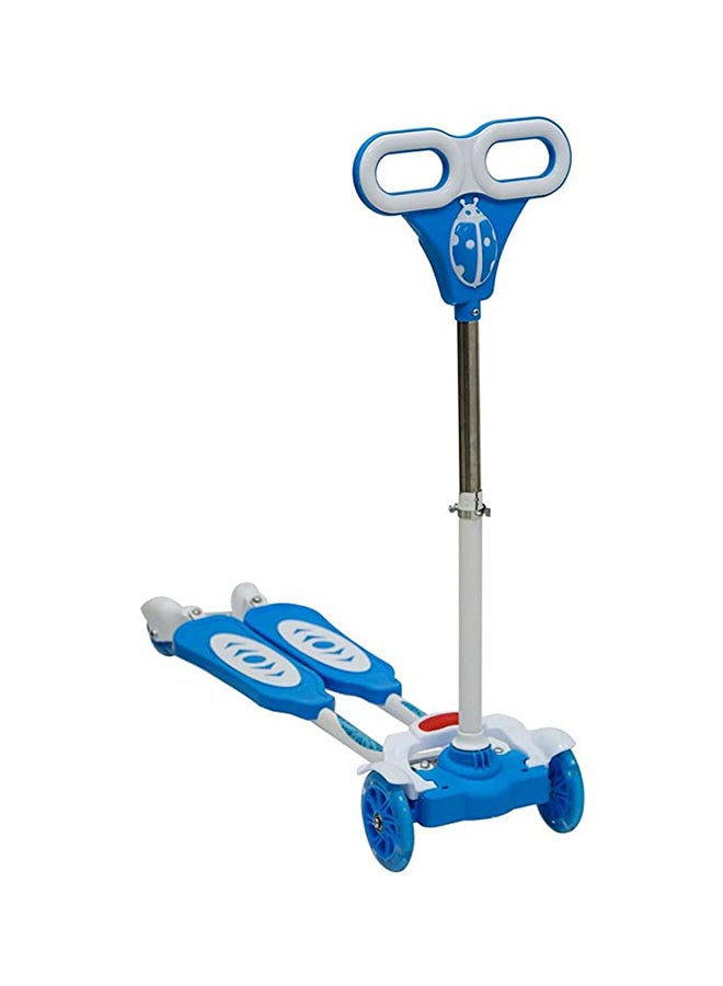 4-Wheel Scooter With Comfortable 2 Leg Support And Non Slip Handle For Better Grip Blue  - Image 2