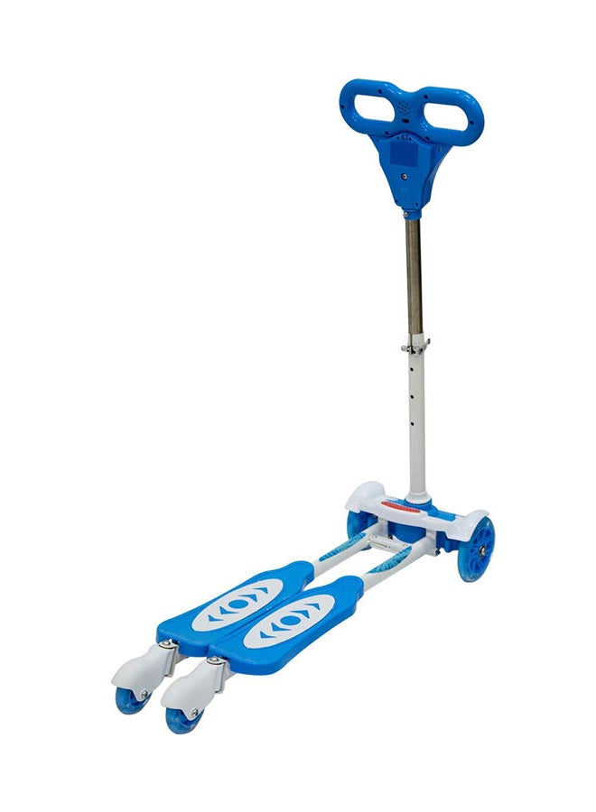 4-Wheel Scooter With Comfortable 2 Leg Support And Non Slip Handle For Better Grip Blue  - Image 4