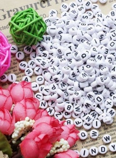 asmat 1000-Piece DIY Crafting Round Alphabet Letters Spacer Bead Set  - Image 3