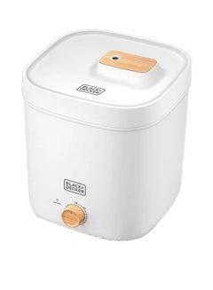 BLACK+DECKER 4L Humidifier For Room Size Upto 40m², 30W | Up to 80% Humidity Control |Has Cool & Warm Mist Options| 12hr Timer + Silent Sleep Mode HM4125-B5 White/Gold  - Image 2
