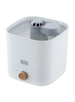 BLACK+DECKER 4L Humidifier For Room Size Upto 40m², 30W | Up to 80% Humidity Control |Has Cool & Warm Mist Options| 12hr Timer + Silent Sleep Mode HM4125-B5 White/Gold  - Image 3