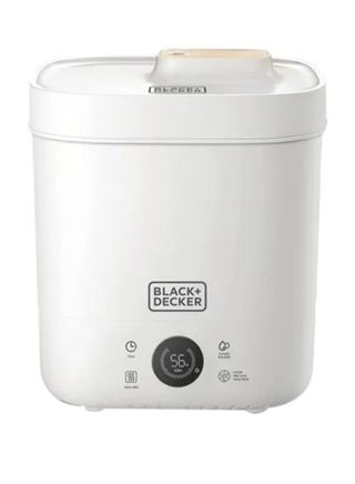 Digital Humidifier, Capacity for Large Rooms up to 40m2, Touch Control, LED Display, Warm Mist, Auto Shutoff, Easy Clean Square Tank, Modern Wooden Finish, HM4250-B5 White - v1664113437/N53352599A_1