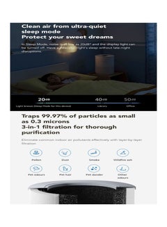 Xiaomi Mi Smart Air Purifier 4 Compact Small High-efficiency Filtration Works with Ok google Alexa Mi Home APP with OLED Touch Control Display AC-M18-SC White  - Image 4