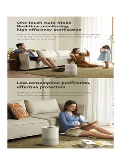 Xiaomi Mi Smart Air Purifier 4 Compact Small High-efficiency Filtration Works with Ok google Alexa Mi Home APP with OLED Touch Control Display AC-M18-SC White  - Image 2