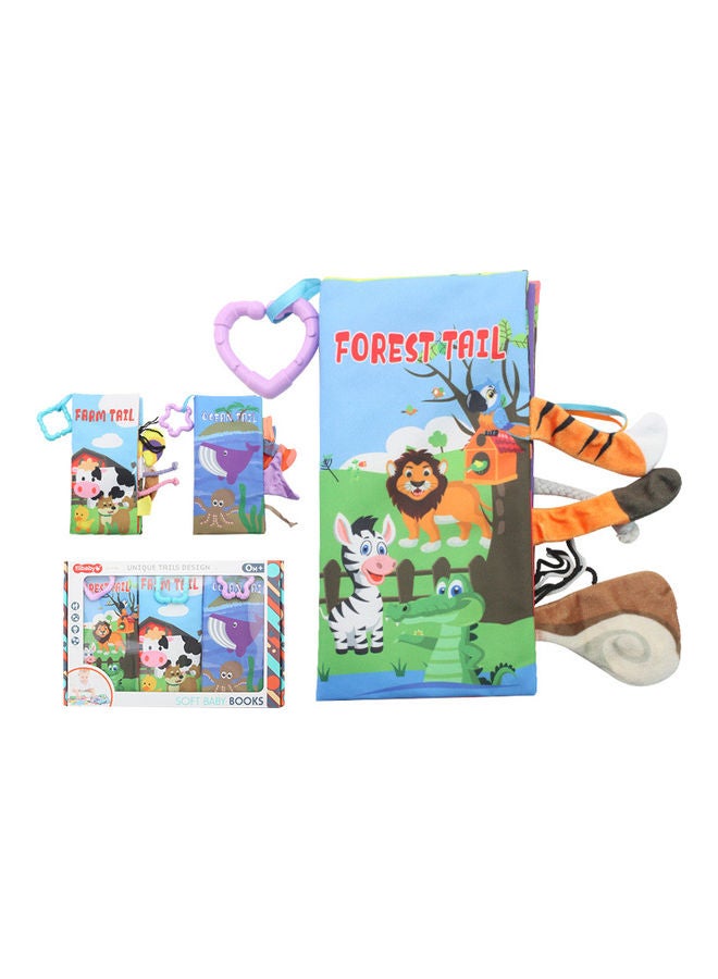 Kidle Baby Early Education Toys Activity Crinkle Cloth Book For Toddler Infants And Kids Baby Shower 11.5*1.5*22.5cm  - Image 1