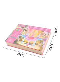 Dress Up Puzzle Magnetic Puzzle Dress Up Jigsaw Puzzle Games for Girls Play Set with Storage Case Early Educational Toys (Beautiful Girl Dressup Theme) 27*4.4*20cm - v1664161536/N53353379A_4