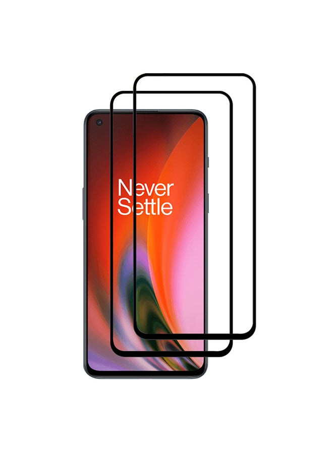 MARGOUN 2-Pack 3D Screen Protector For OnePlus Nord N100 Black/Clear - Image 1