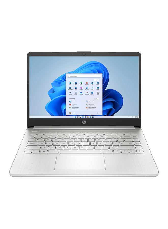 HP - 14s-dq2223ne (6Z914EA) (Upgraded Version) Laptop With 14-Inch Display, Core i3 1125G4 Processor/8GB RAM/256GB SSD/Intel UHD Graphics/Windows 11 Home English/Arabic silver - Image 1