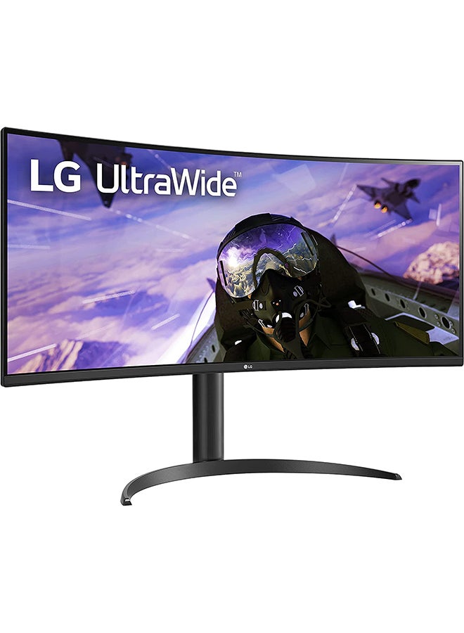 LG - 34-Inch Curved UltraWide QHD (3440x1440) HDR FreeSync Gaming Monitor With 160Hz Refresh Rate 34WP65C Black - Image 1