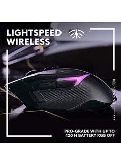 G502 X PLUS LIGHTSPEED Wireless RGB Gaming Mouse - Optical mouse with LIGHTFORCE hybrid switches, LIGHTSYNC RGB, HERO 25K gaming sensor, compatible with PC - macOS/Windows - v1664174209/N53350972A_7