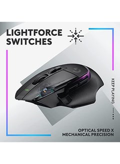 G502 X PLUS LIGHTSPEED Wireless RGB Gaming Mouse - Optical mouse with LIGHTFORCE hybrid switches, LIGHTSYNC RGB, HERO 25K gaming sensor, compatible with PC - macOS/Windows - v1664174209/N53350972A_8