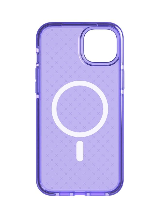 tech21 Evo Check iPhone 14 Plus Case Cover with MagSafe and 16 Feet Drop Protection - Wondrous Purple  - Image 2