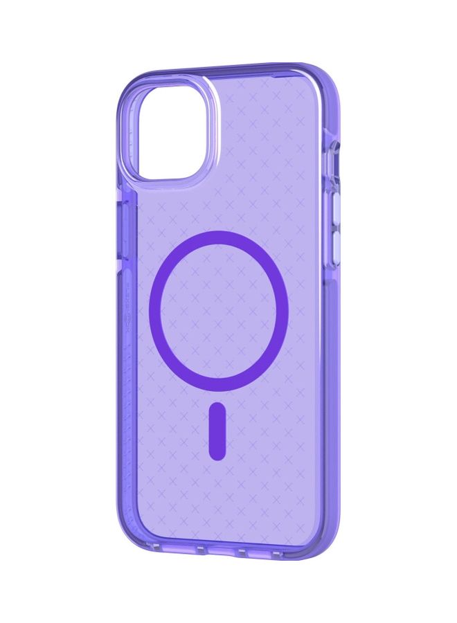 tech21 Evo Check iPhone 14 Plus Case Cover with MagSafe and 16 Feet Drop Protection - Wondrous Purple  - Image 5