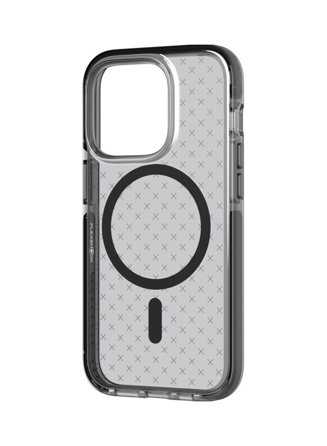 tech21 Evo Check iPhone 14 Pro Case Cover with MagSafe and 16 Feet Drop Protection - Smokey Black  - Image 5