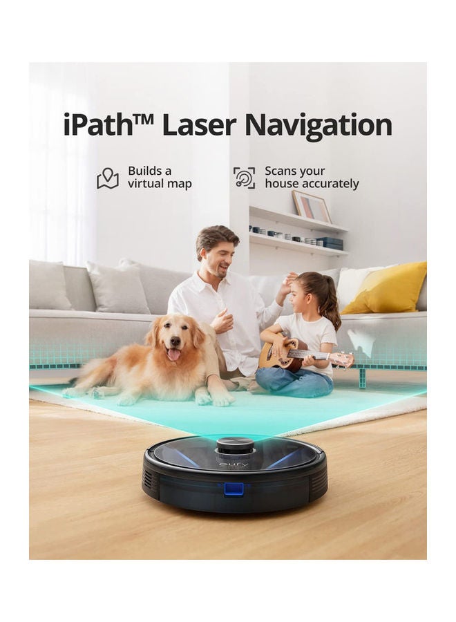 RoboVac LR30 Hybrid+ Robot Vacuum Cleaner with Mop and Self Emptying Station, 60 Day Capacity, iPath Laser Navigation, 3,000Pa, Multi Floor Mapping, Advanced App Control, Works with Alexa 43 W T2181 Black